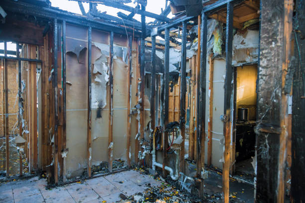 Professional Fire Damage Removal technician working in Saugatuck, CT